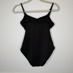 Michael Michael Kors Women’s One Piece Swimsuit Size 10 Black Adjustable Straps